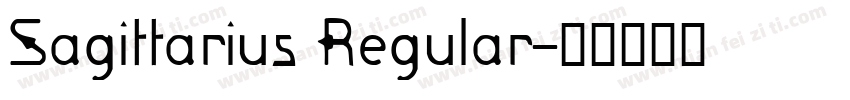 Sagittarius Regular字体转换
